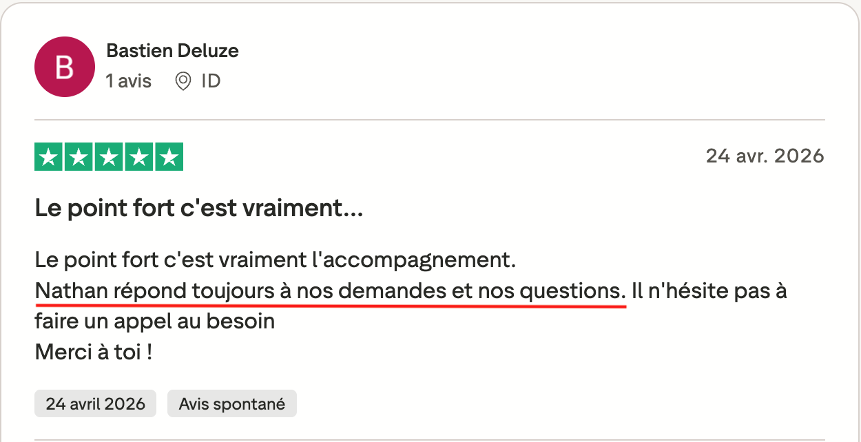 Avis Bastien Deluze