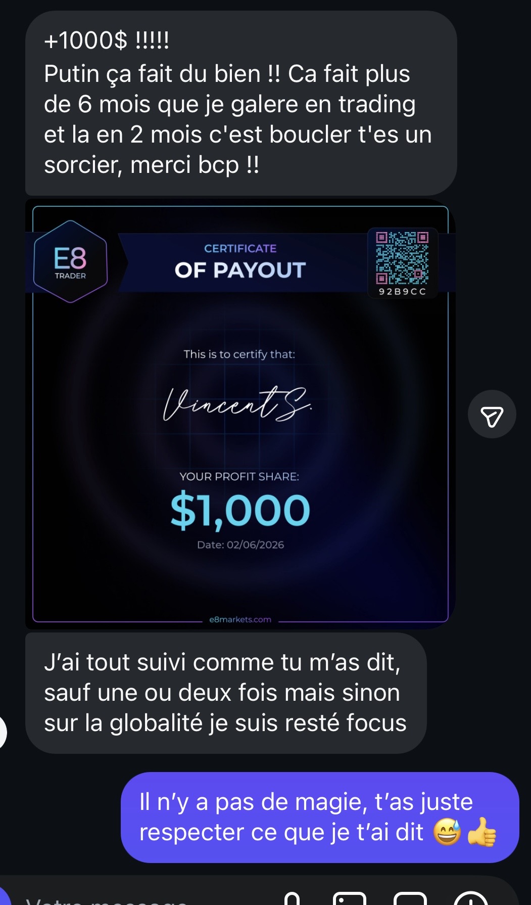 Témoignage